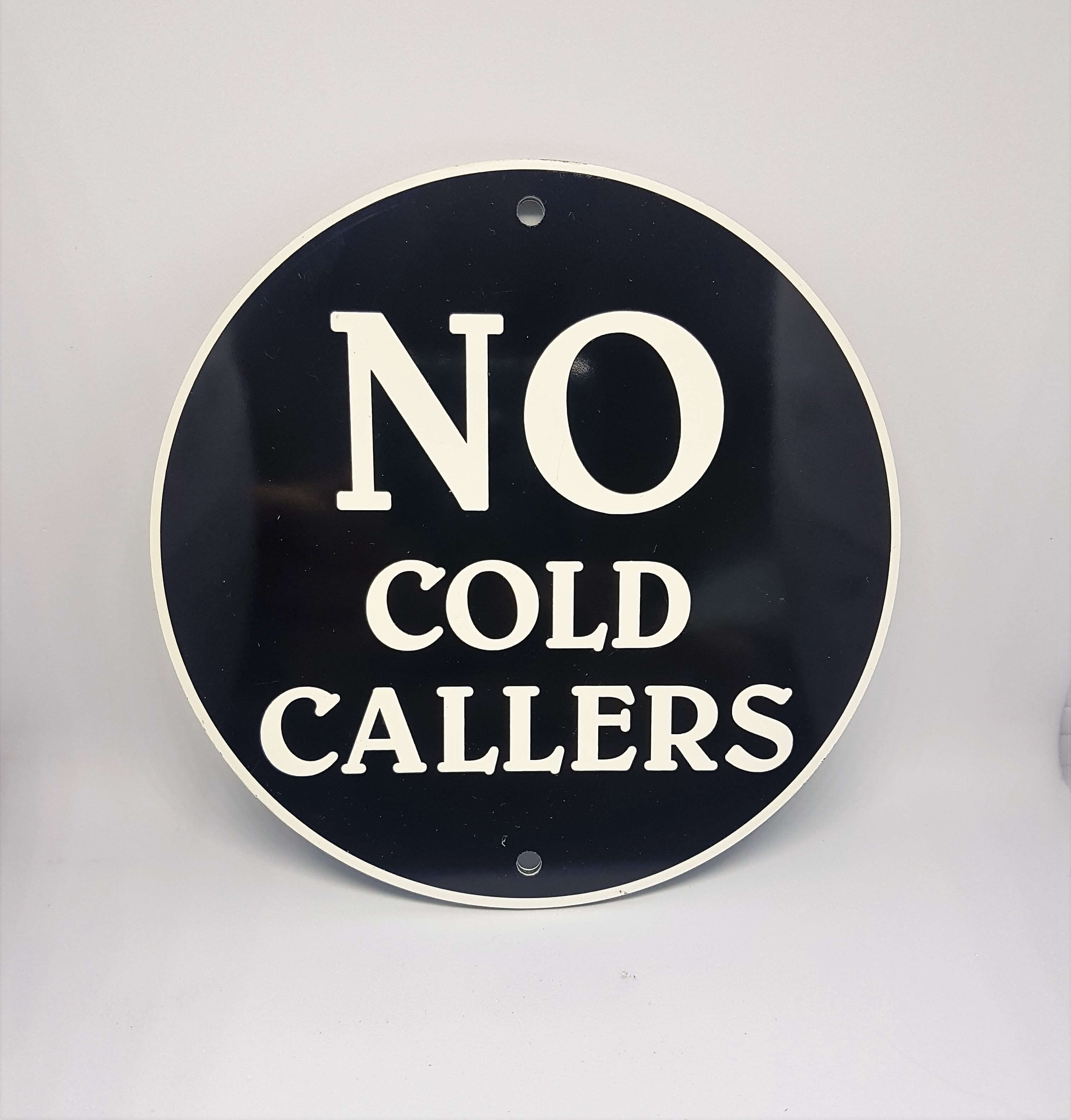 No cold callers sign